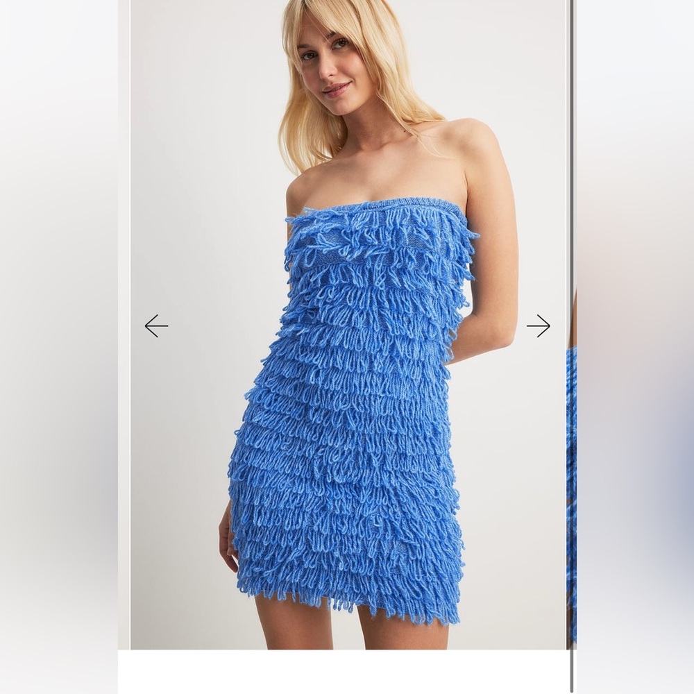 Mini blue dress